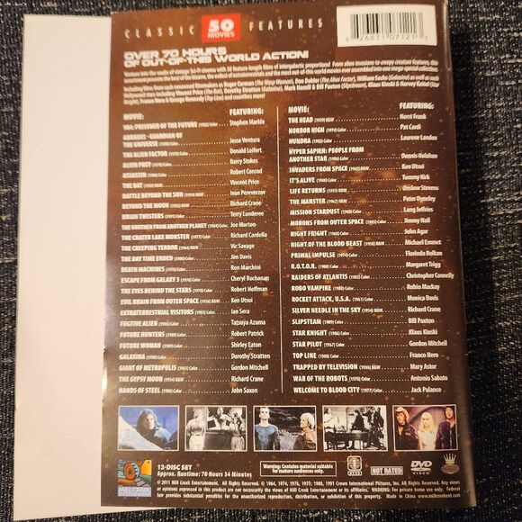 Sci Fi Invasion Science Fiction dvds 46 movies  missing disc 1 - Picture 2 of 4